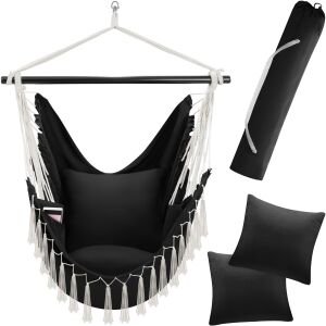 Malika Hanging Chair, Boho Style, 150 kg Capacity 118568220 - TecTake Hanging Chair