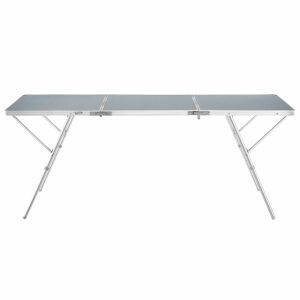 Jumbo Foldable Aluminum Table with Carry Handle 180x70x70cm 130786531 - Garden Table
