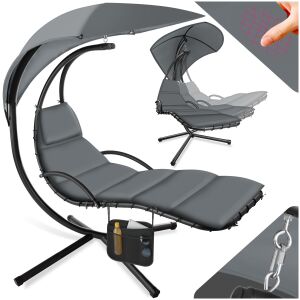 Elaria Hanging Daybed with Sunshade and Side Pocket 112265923 - Hammock