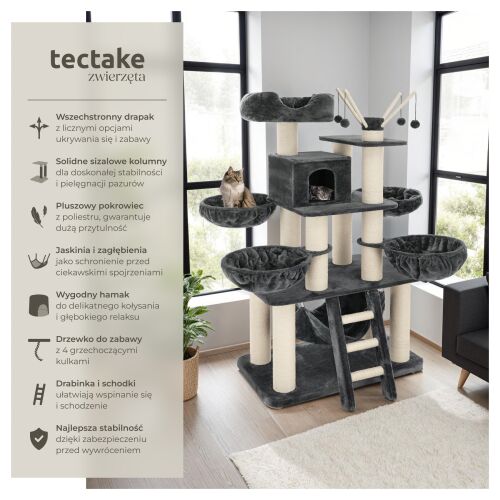 TecTake - Drapak dla Kota - 3-poziomowy 118325570