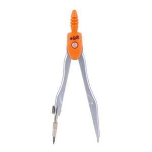 Kompas COOL BY VICTORIA z pomarańczowym uchwytem, metalowy, do rysowania okręgów i łuków - Victoria