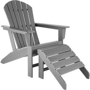 Rustic Style Garden Chair with Footrest 104859994 - Garden Chair