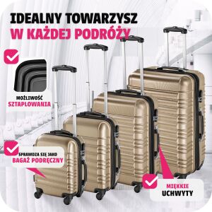 ABS Walizki Zestaw Podróżny 4 Części 112315719 - Opatrunek dodatkowy