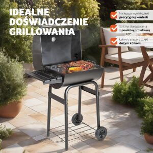 Grill with Lid and Thermometer 118563902 - Garden