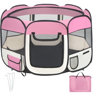 Polyester Puppy Playpen with Carry Bag 135326609 - Pet Care