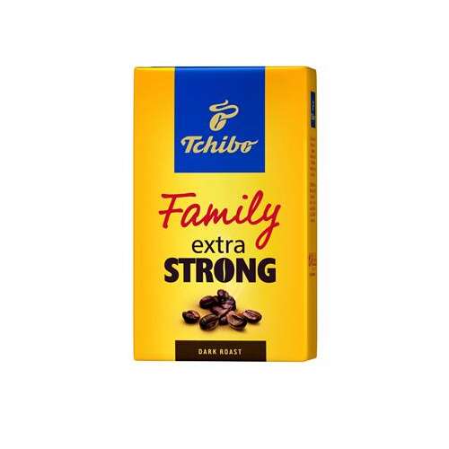 TCHIBO Kávé, pörkölt, őrölt, 250 g, TCHIBO "Family Extra Strong"