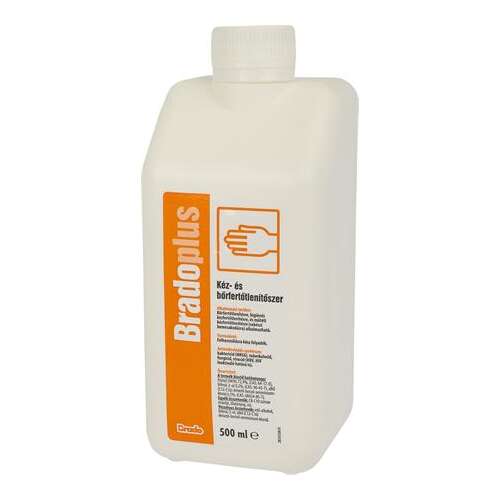 BRADO Dezinfectant pentru mâini și piele, cu capac, 500 ml, BRADOPLUS 37917637