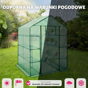 Garden Greenhouse Foil Tunnel 143x143x195cm 112332798 - Landscaping