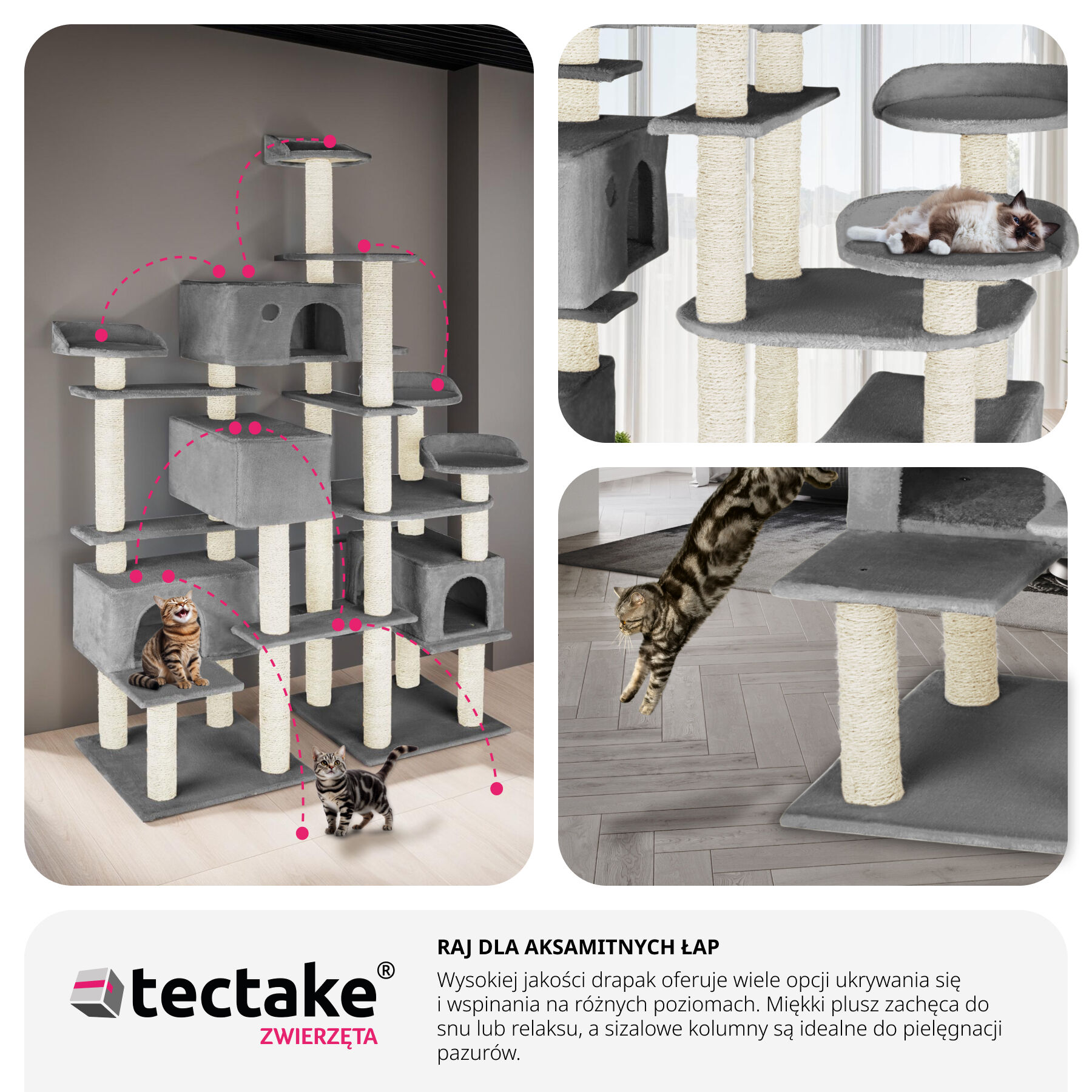 Entissar Cat Scratching Post 214 cm