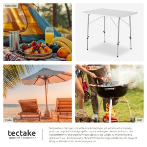 Skladací kempingový stolík - 80x60 cm 115947591 - Kempovanie&Turistika