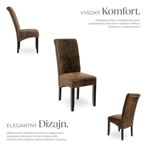 Elegantná stolička do jedálne alebo obývačky 137590028