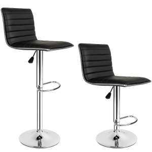 Johannes 2-Piece Bar Stool Set, Swivel Counter Height Stools 104864375 - Bar Stool
