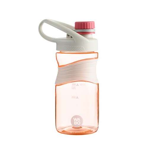 WABO 450 ml rosa Wasserflasche mit weißem Deckel und Griff