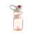 WABO 450 ml rosa Wasserflasche mit weißem Deckel und Griff