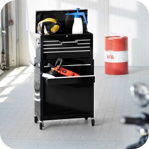 Tool Trolley with 10 Compartments 112347773 - Tool Cart