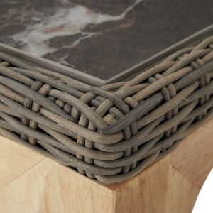 Foggia Rattan Dining Set with 6 Rosarno Chairs 137017682 - Garden Dining Set