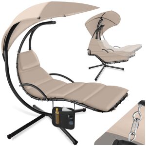 Elaria Garden Lounger/Swing with Sun Canopy and Side Pocket 118565971 - Hanging chair