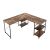 Timeless Tools Convertible L-Shaped Desk with Shelves, Brown 104871591