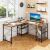 Timeless Tools Convertible L-Shaped Desk with Shelves, Brown 104871591