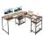 Timeless Tools Convertible L-Shaped Desk with Shelves, Brown 104871591