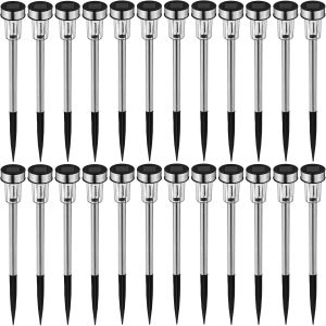 Solarne Lampy Ogrodowe LED - Zestaw 24 szt. 122111960 - Latarnia słoneczna