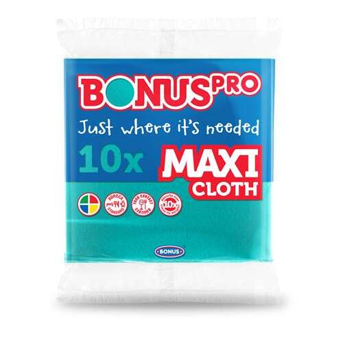 Șervețele BONUS, universale, 10 buc, BONUS "Professional Maxi", verde