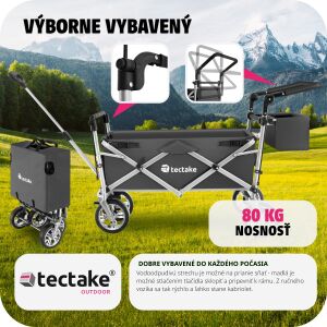 tectake Nico Folding Cart 112413248 - Landscaping