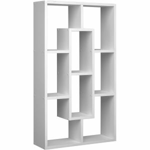 TecTake Kassandra white shelf with 8 compartments, modern design - Bookshelve & standing shelve