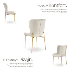 Tessa Upholstered Chair 137375748 - TecTake Dining chair