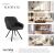 Tectake Snug - Otočná zamatová stolička 112275986