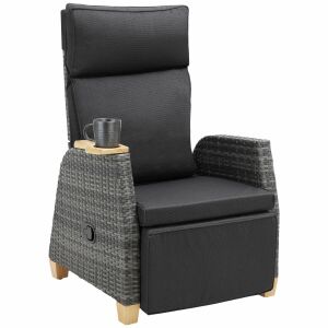 Pescara Rattan Chair with Aluminum Frame and Adjustable Backrest 130247367 - Sun Lounger & Deck Chair