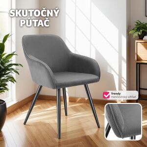 Marilyn Dining Chair, Corduroy Look, Upholstered 137375282 - Dining chair