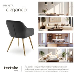 Marilyn Dining Chair, Corduroy Look, Upholstered 112931423 - Dining chair