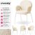 Scandi Upholstered Chair, Bouclé Fabric 112282411