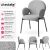 Scandi Upholstered Chair, Bouclé Fabric 112283548