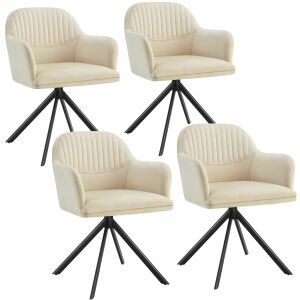 Lona Velvet Swivel Chair with Thick Upholstery 130248047 - Furniture