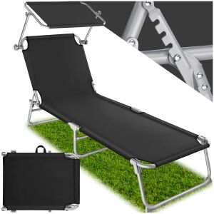 Beach Lounger with Canopy - 4 Positions 118566421 - Sun Lounger & Deck Chair