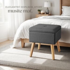 Elva Upholstered Storage Ottoman 137375740 - Dining chair