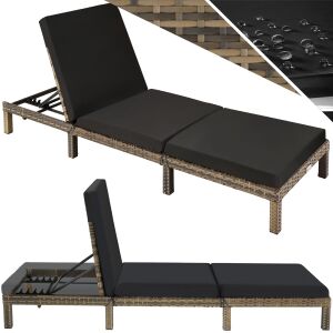 Sofia Polyrattan Garden Lounger 118566560 - Sun Lounger & Deck Chair