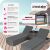 2 Technorattan Loungers + Table + Cover 118566395