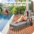 Cassis Poly Rattan Garden Lounger 118566385