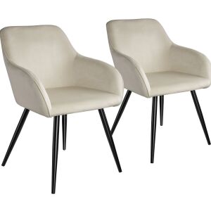 Marilyn Chair, Black Velvet 130786561 - TecTake Dining chair