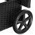 Rattan Garden Lounger with Wheels 118406909