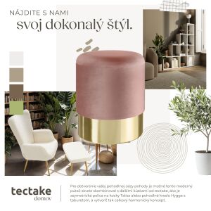 Upholstered Ottoman Sarina with Velvet Look 300 kg with Storage Compartment 120991215 - Dining chair