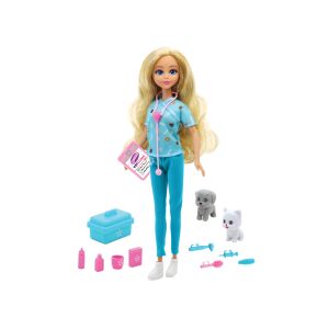 Dreameez Állatorvos Baba Játékkészlet kiegészítőkkel és játék háziállatokkal - Dreameez