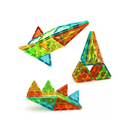 Geomag Magnetic Tiles Gems 16 piese - Construcții creative