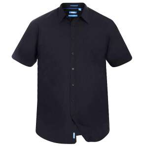 AERON fekete túlméretezett rövid ujjú ing férfiaknak, 10XL - Férfi ing