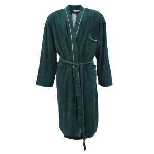 Tamer férfi fürdőköpeny, sötétzöld, oversize, 5XL - Férfi köntös