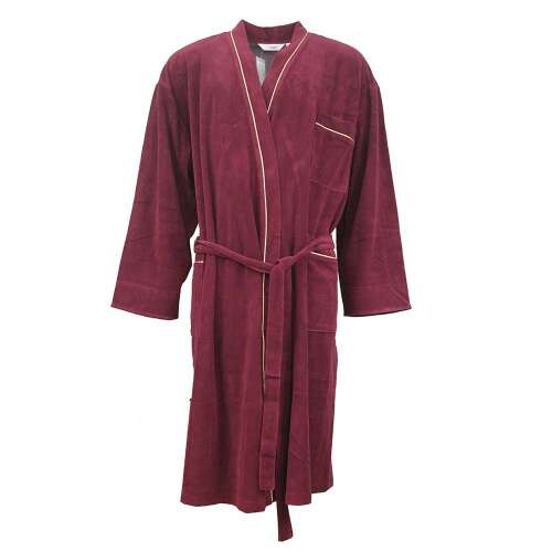 Tamer Férfi Oversize Fürdőköpeny - 4XL - Bordó