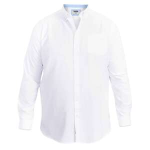 Fehér hosszú ujjú férfi ing, Duke Clothing Co RICHARD-D555 Basic Oxford, 8XL méret - Férfi ing